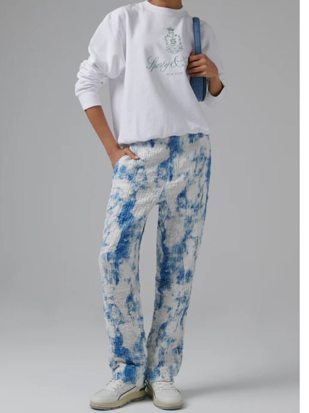 Feng Chen Wang Blue Soft Pants